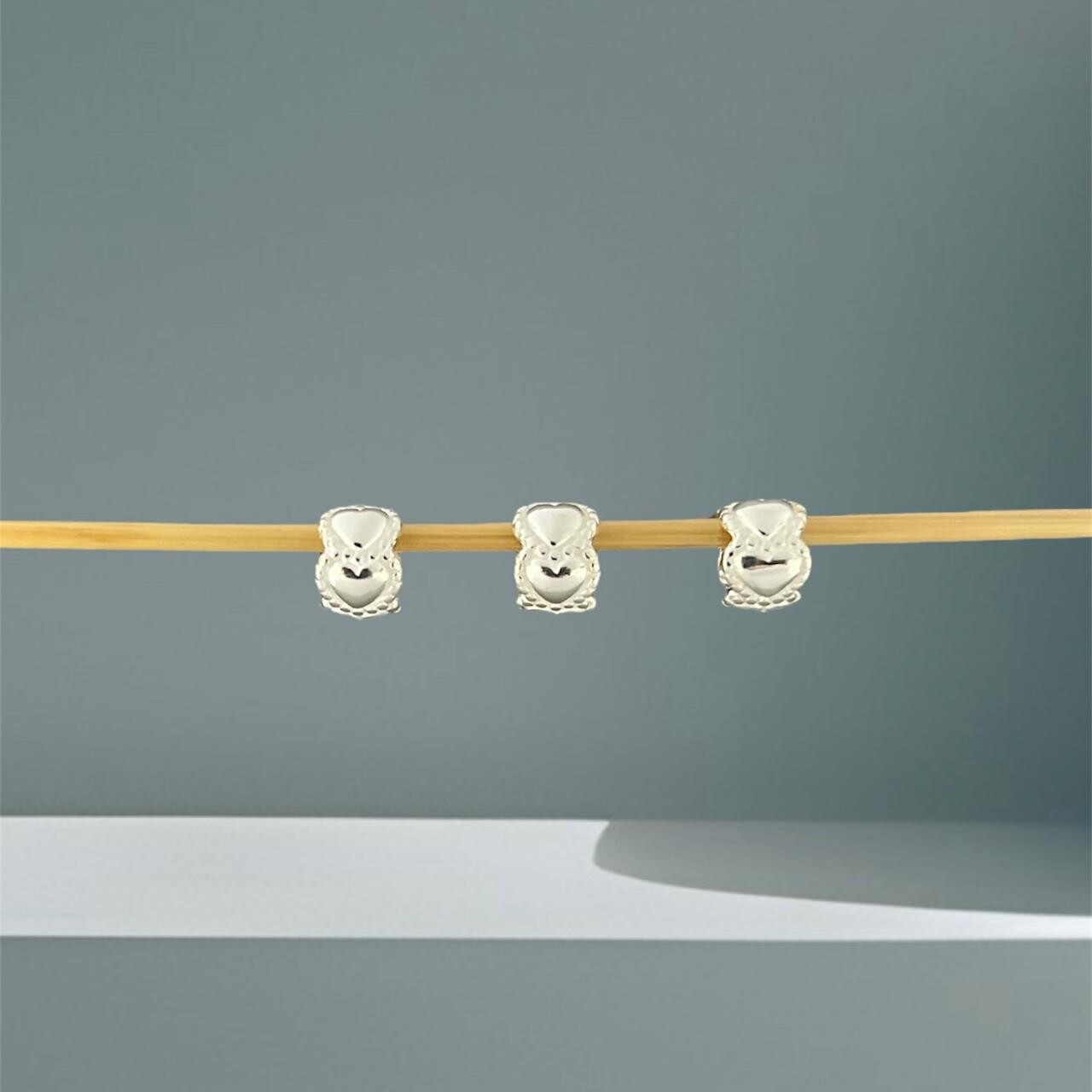 BERLOQUE SEPARADOR CORAÇÕES - PRATA 925