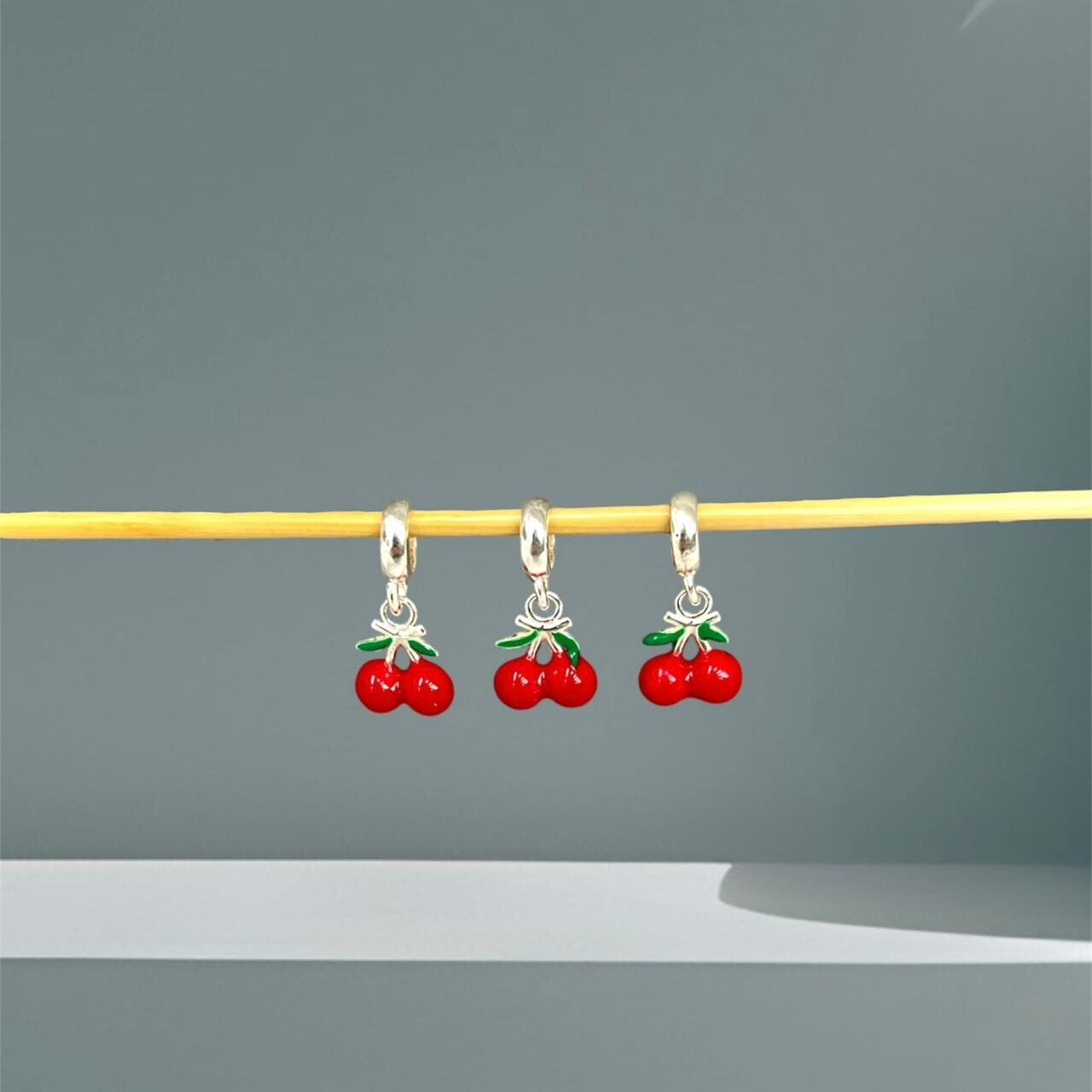 BERLOQUE CEREJA - PRATA 925