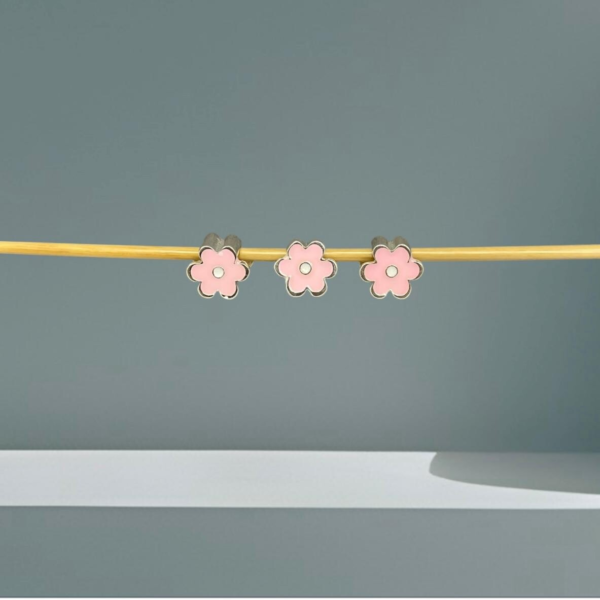 BERLOQUE FLOR ROSA - PRATA 925