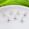 PINGENTE MANDALA / PEDRA NATURAL - PRATA BALI 925