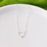 COLAR CORAÇÃO COM ZIRCÔNIA - PRATA 925