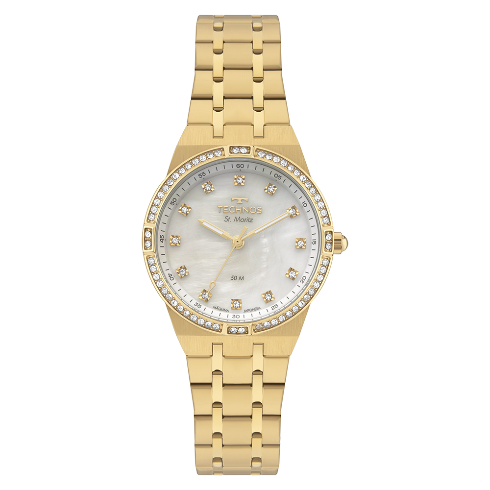 Relógio Technos Feminino St. Moritz Dourado