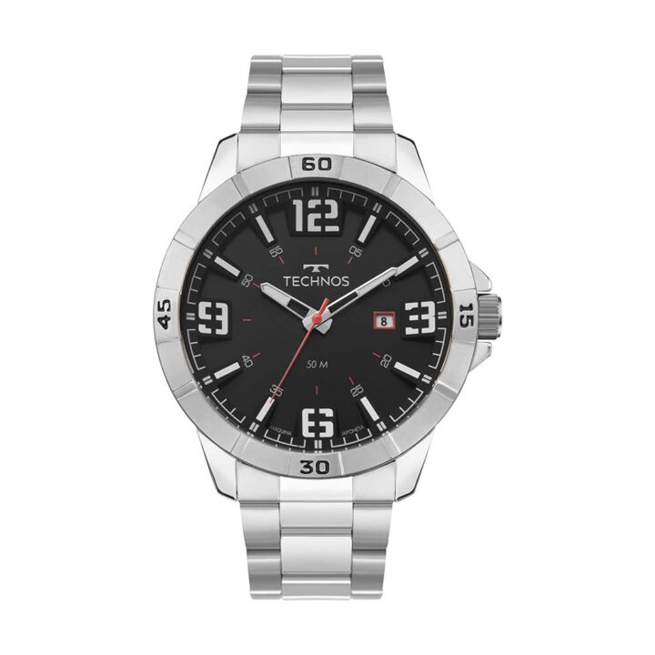 2115UAK1R_1 Relógio Technos Masculino Racer Premium Prata