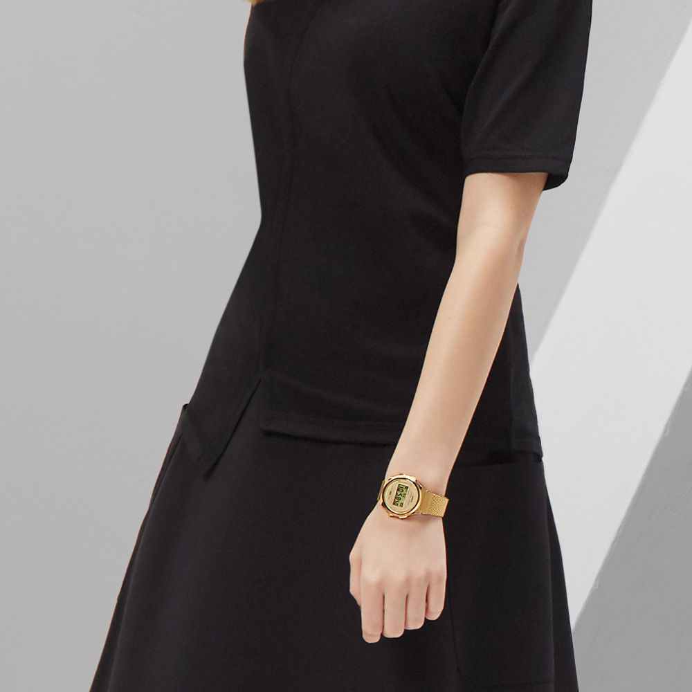 A171WEG-9A_2 Relógio Casio Vintage Digital Dourado Unissex