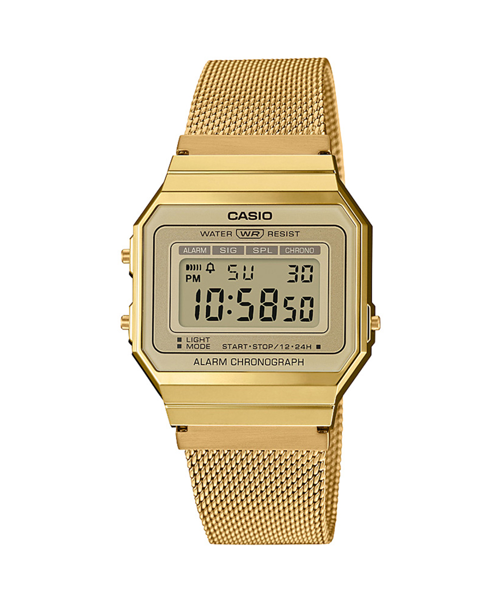 Relógio Casio Vintage Digital Dourado Unissex