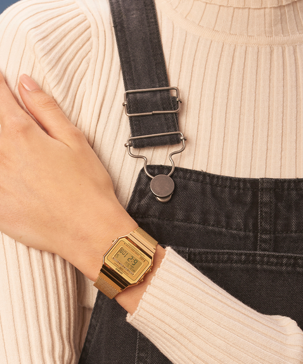 Relógio Casio Vintage Digital Dourado Unissex