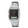 AQ-230A-1D Relógio Casio Vintage Analógico e Digital Prata Unissex