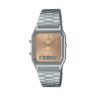 AQ-230A-4AMQY Relógio Casio Vintage Analógico e Digital Prata Unissex