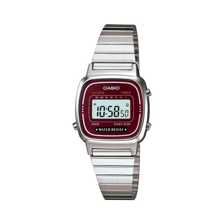 Relógio Casio Vintage Digital Prata Feminino