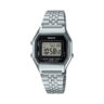 LA680WA-1 Relógio Casio Vintage Digital Prata Unissex