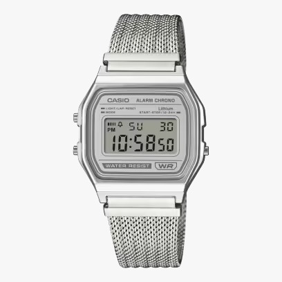 Relógio Casio Vintage Digital Prata Unissex