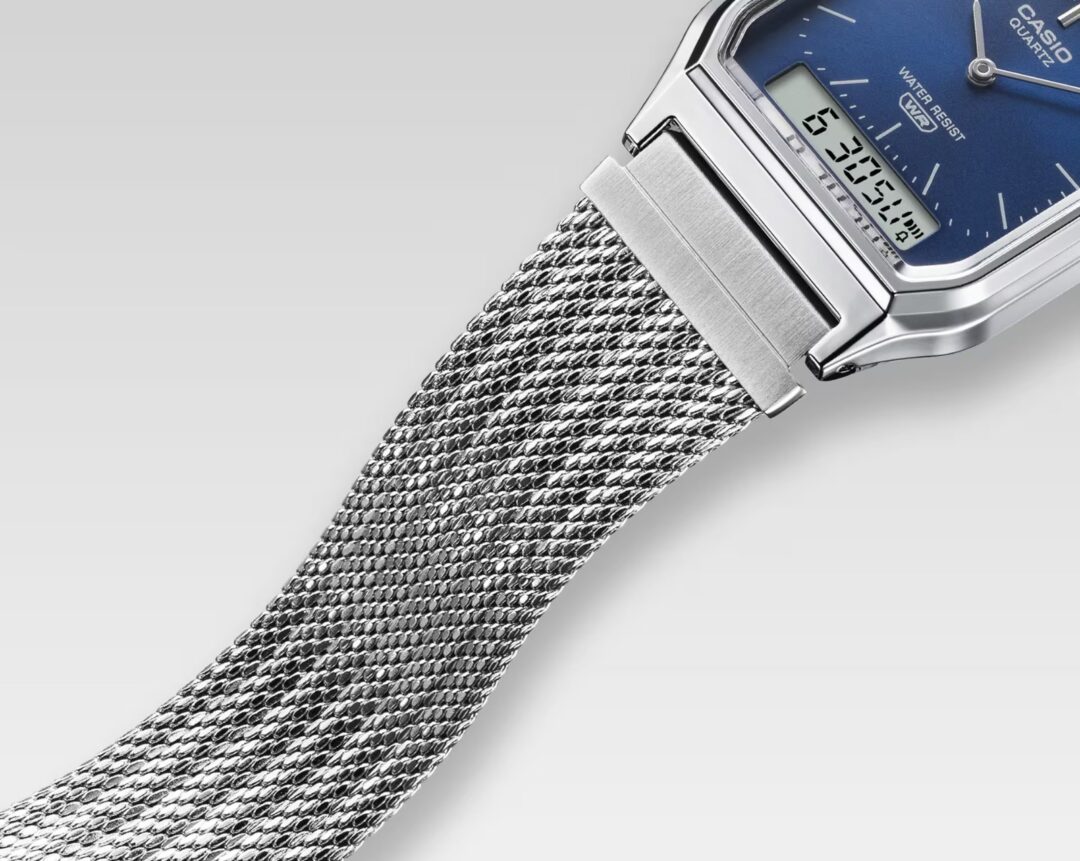 Relógio Casio Vintage Analógico e Digital Prata Unissex