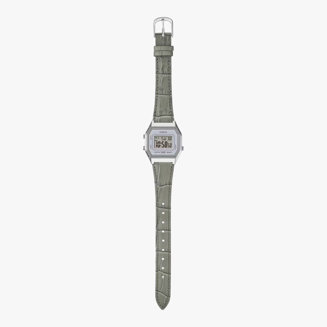 Relógio Casio Vintage Digital Prata Feminino