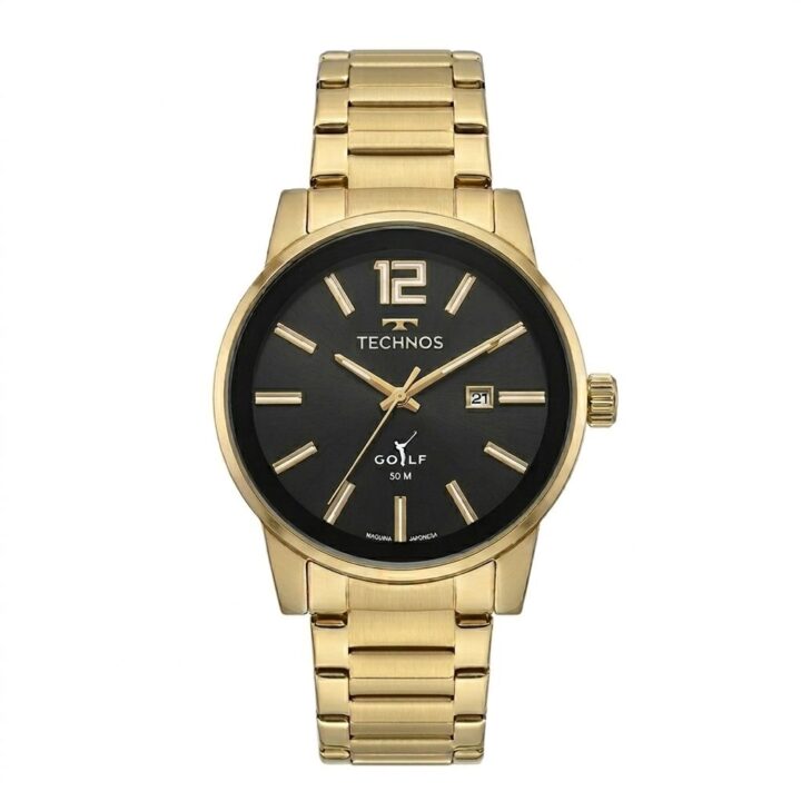 2115TTS/4P Relógio Technos Masculino Golf Dourado