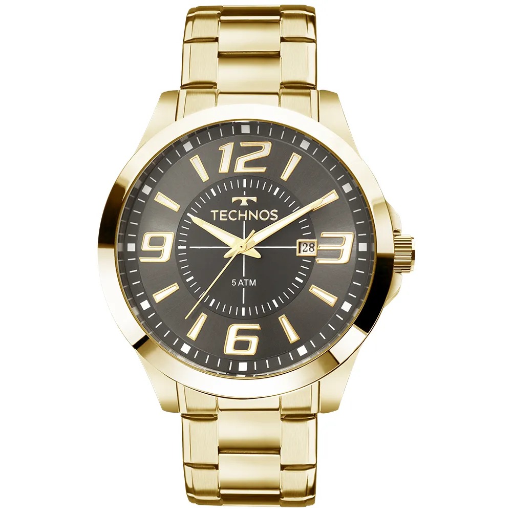 Relógio Technos Masculino Racer Dourado