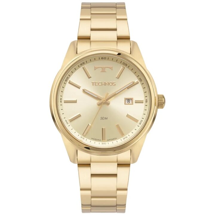 2115TYA/1D Relógio Technos Masculino Steel Dourado