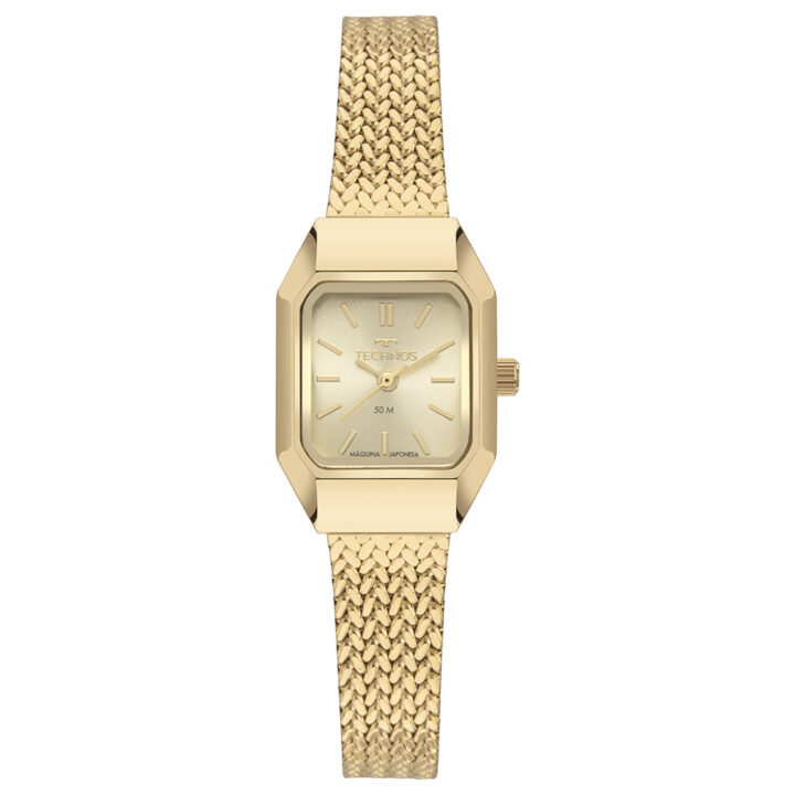 5Y30XV/1X Relógio Technos Feminino Mini Dourado