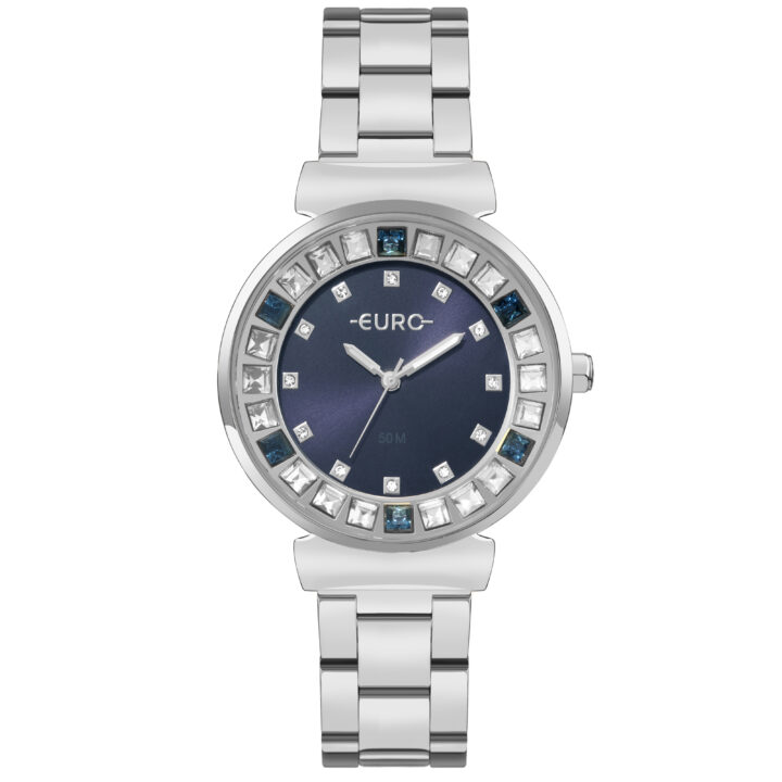 EU2035YXW/4A Relógio Euro Feminino Stones Prateado