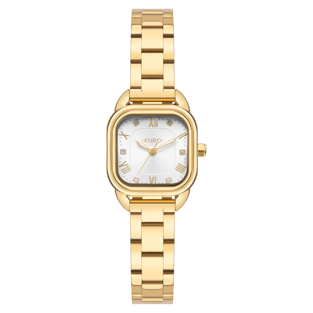 Relógio Euro Feminino Mini Dourado