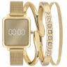 EUDS8054AC/K4D Kit Relógio Euro Feminino Fashion Fit Dourado