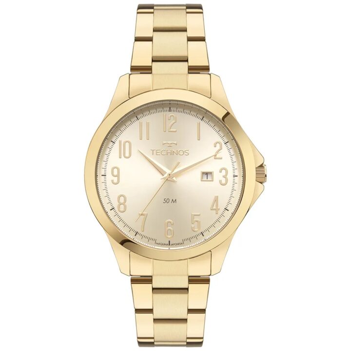 2115UAX/1X Relógio Technos Masculino Steel Dourado