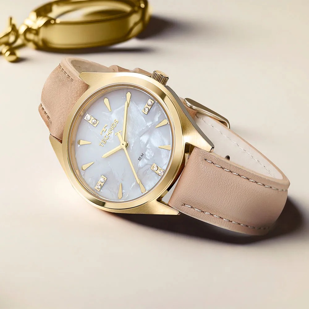 2036MSB/0B Relógio Technos Feminino Boutique Dourado