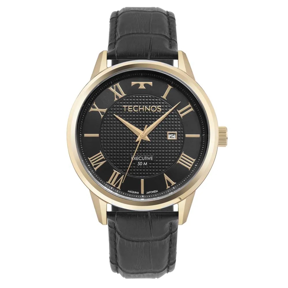 Relógio Technos Masculino Executive Dourado