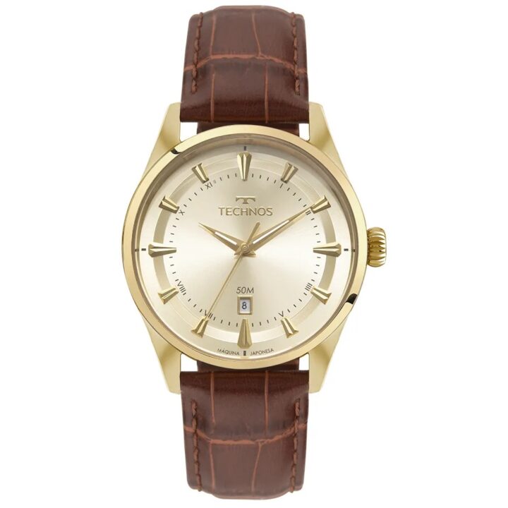 2115UAP/0X Relógio Technos Masculino Executive Dourado