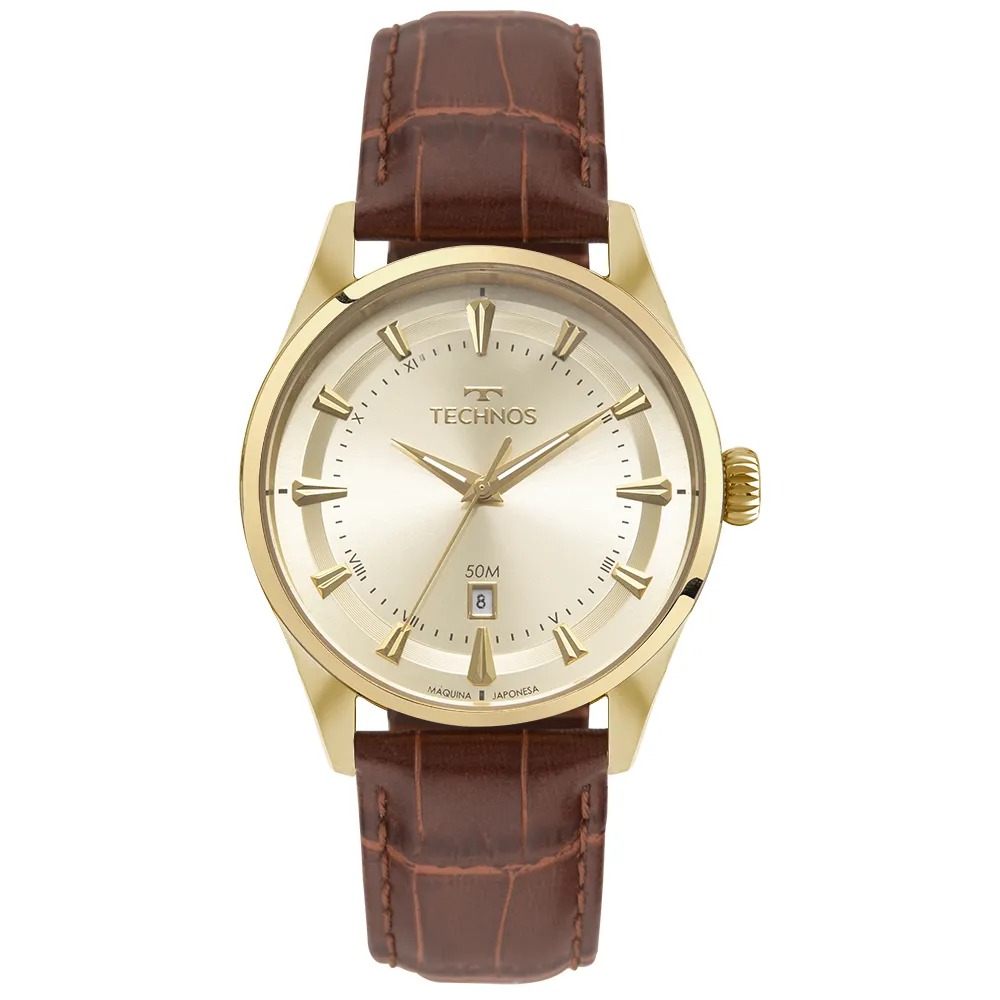 Relógio Technos Masculino Executive Dourado