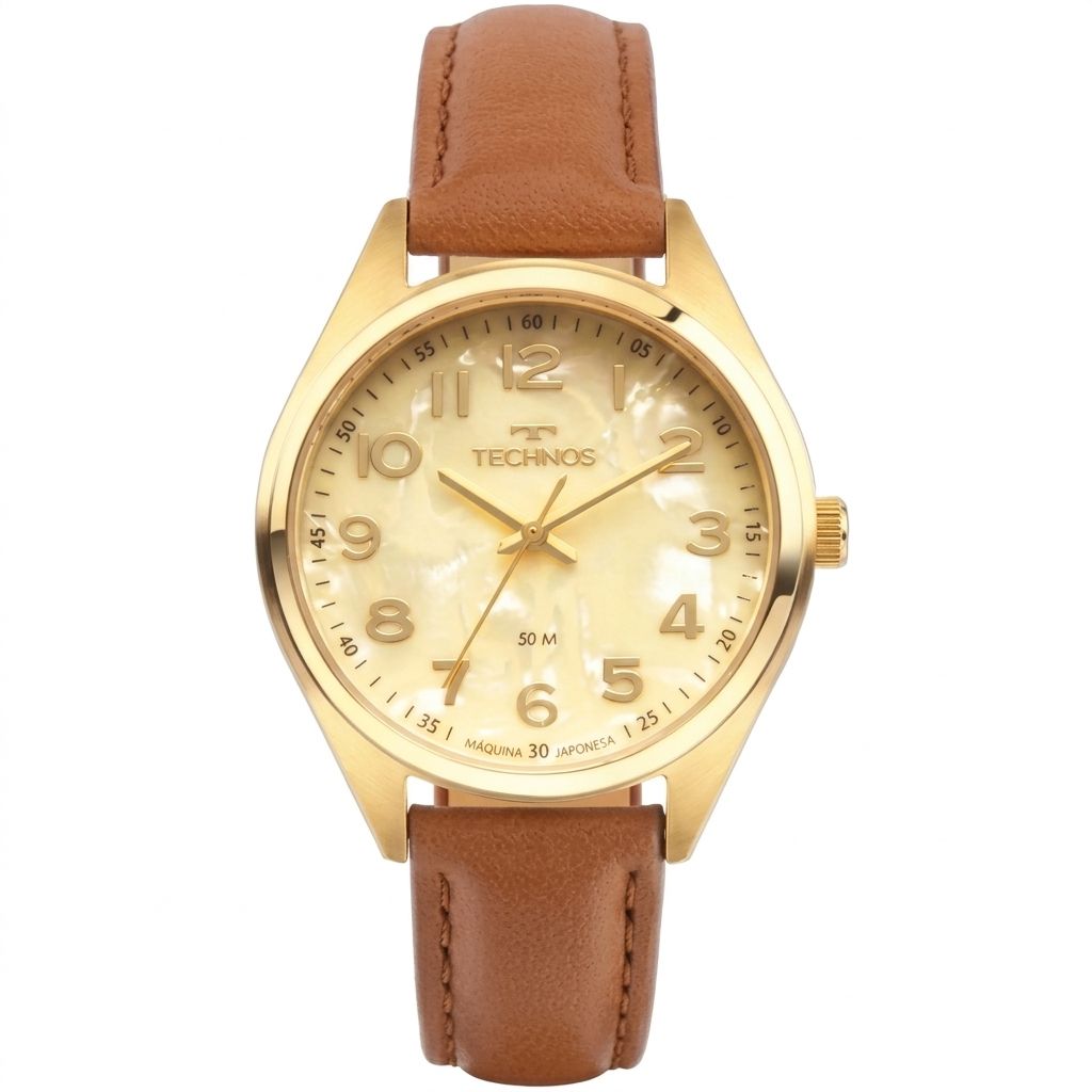 2036MSA/0X Relógio Technos Feminino Elegance Dourado