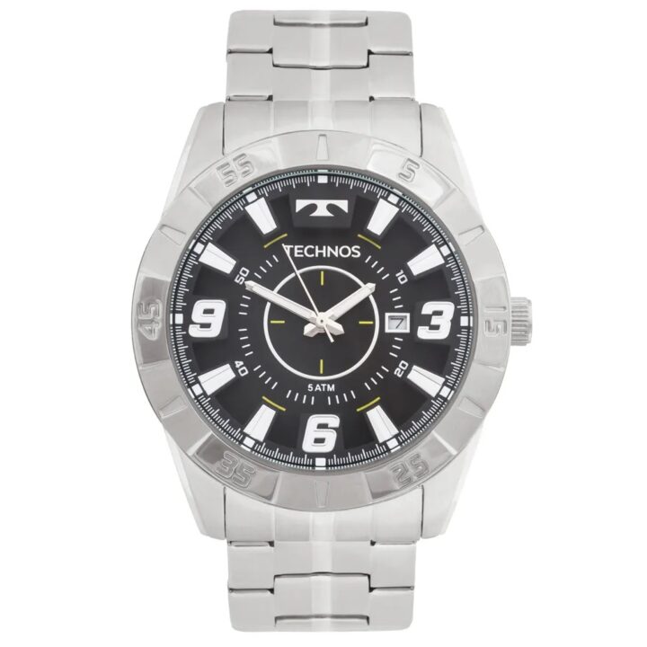 2115KYX/1P Relógio Technos Masculino Racer Prata