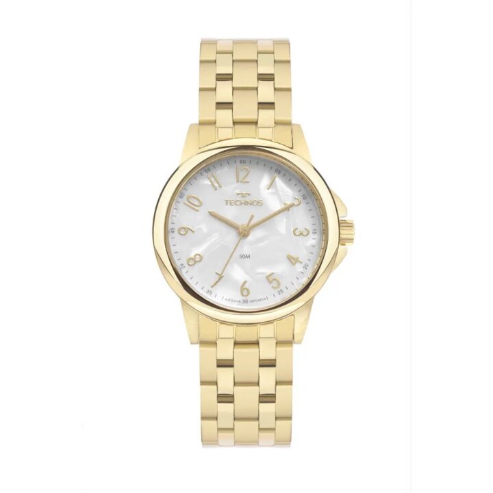 2035MXE/1B Relógio Technos Feminino Boutique Dourado