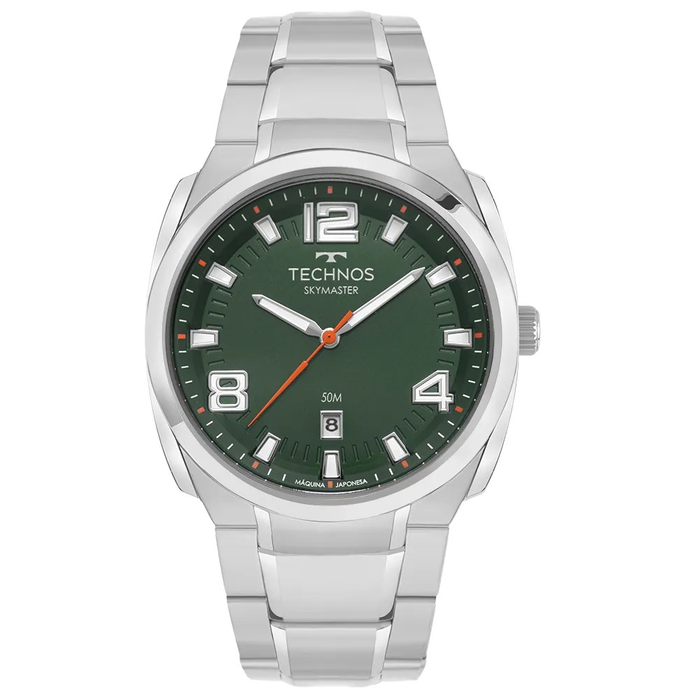 Relógio Technos Masculino Skymaster Prata