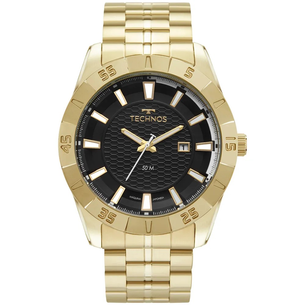 Relógio Technos Masculino Racer Dourado