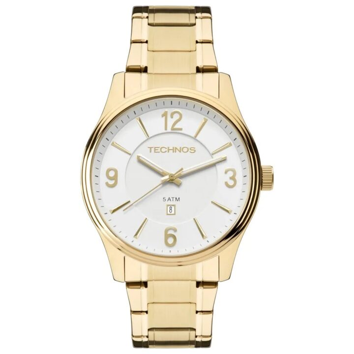 2015BYYTDS/4B Relógio Technos Masculino Steel Dourado