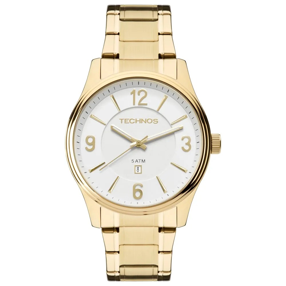 2015BYYTDS/4B Relógio Technos Masculino Steel Dourado