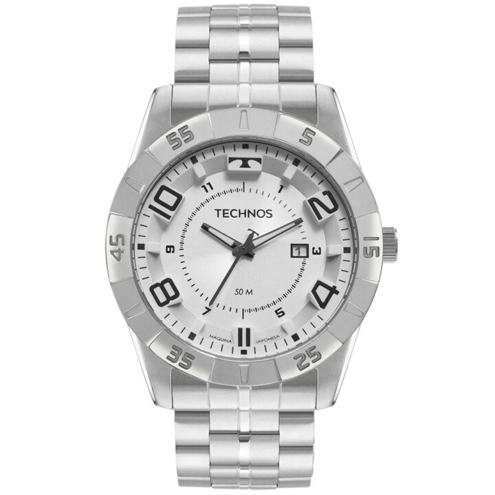 2115MXL/1K Relógio Technos Masculino Racer Prata