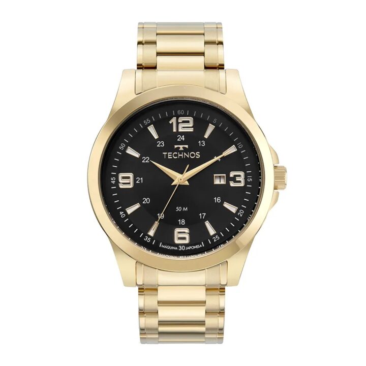 2115TXB/1P Relógio Technos Masculino Basico Dourado
