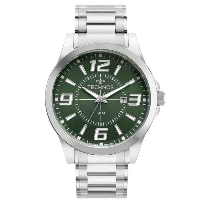 2115KZZS/1V Relógio Technos Masculino Racer Prata