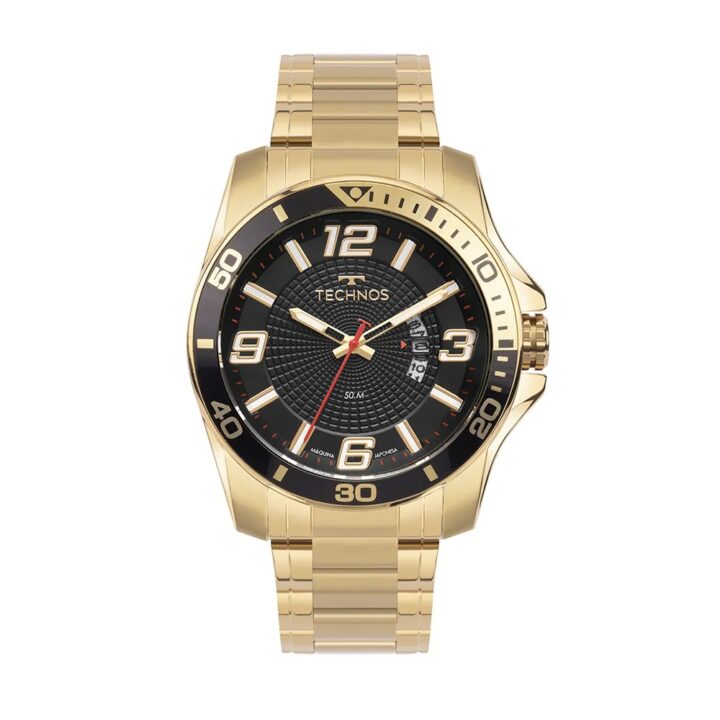 Relógio Technos Masculino Racer Premium Dourado