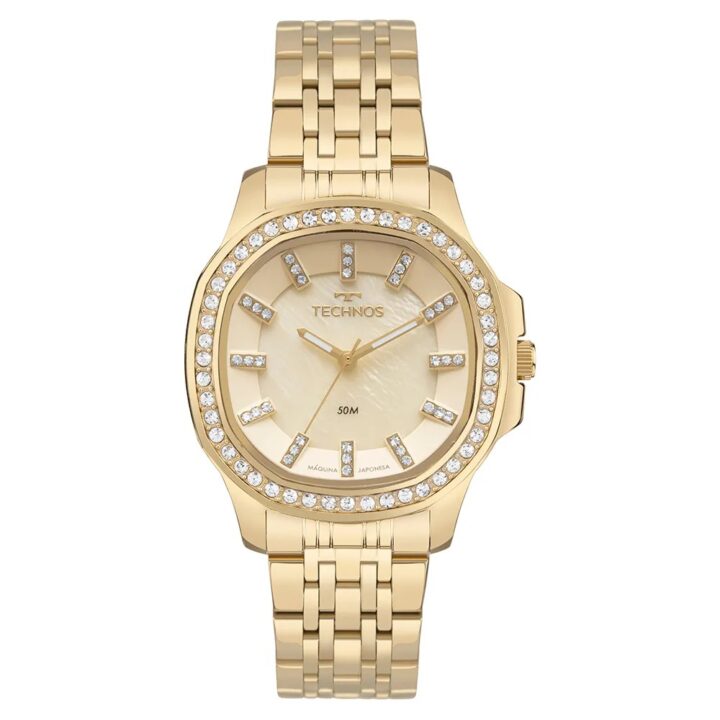 2035NAU/1D Relógio Technos Feminino St.moritz Dourado