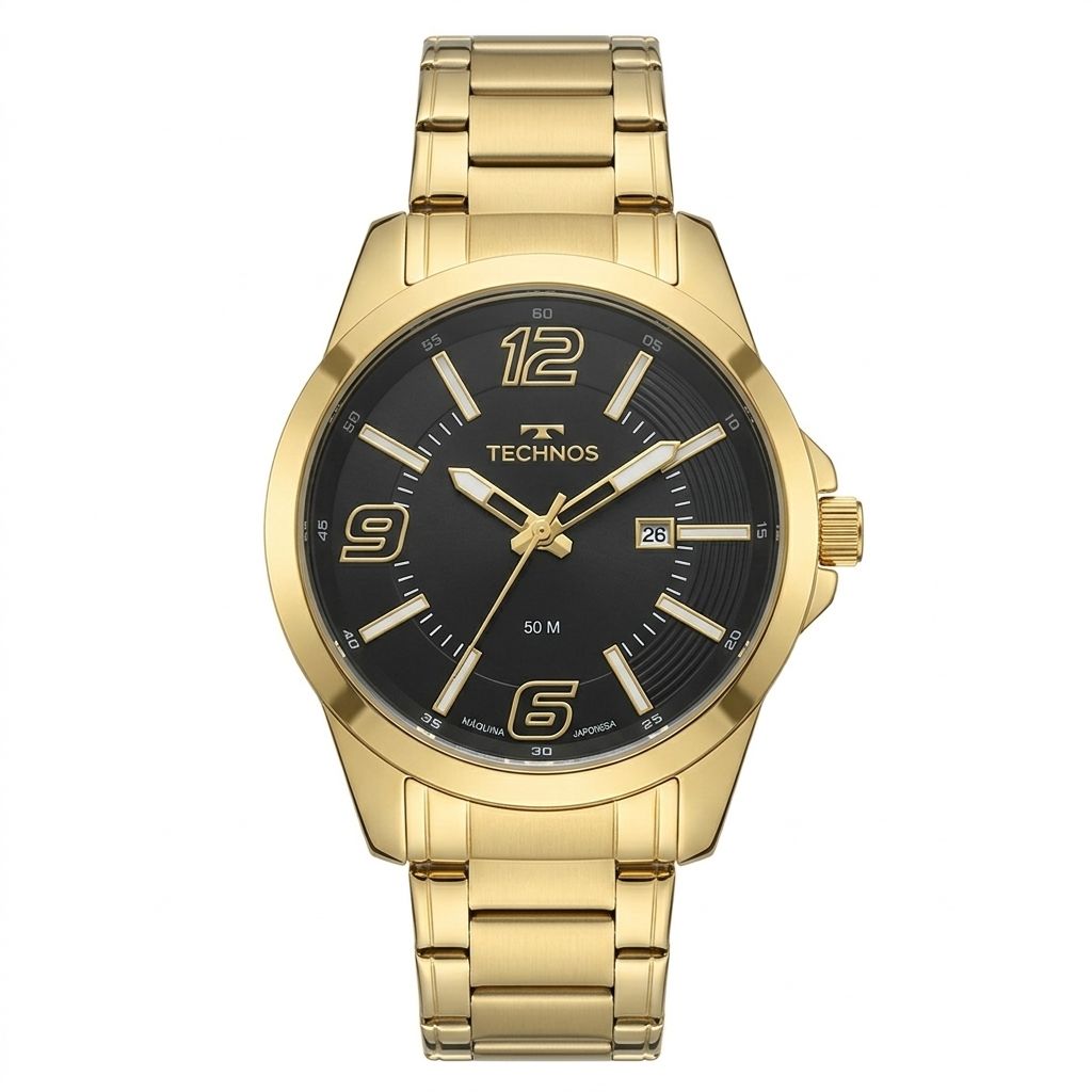 2115MWPS/1P Relógio Technos Masculino Prata