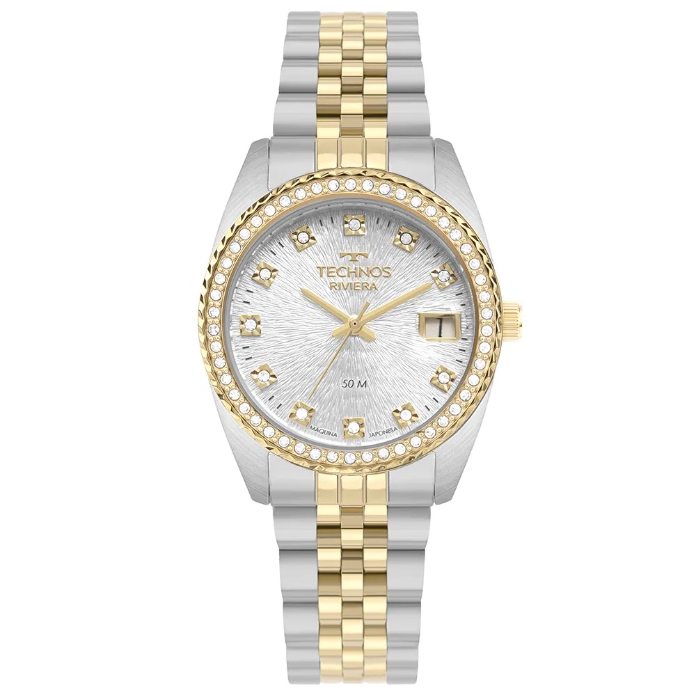 Relógio Technos Feminino Riviera Bicolor