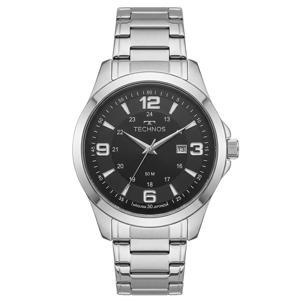 2115MKTS/1P Relógio Technos Masculino Racer Prata
