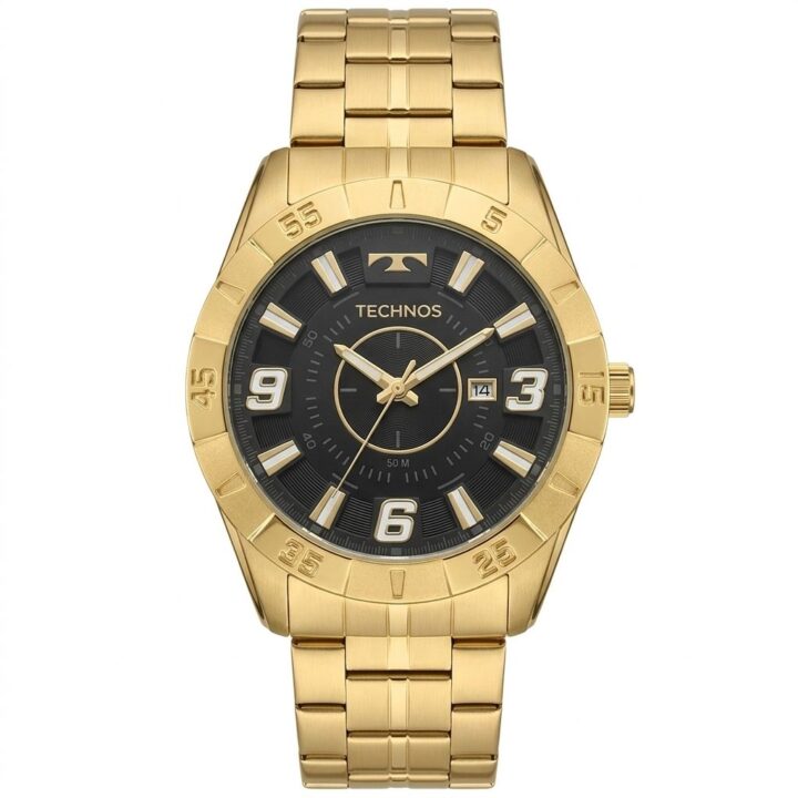 Relógio Technos Masculino Racer Dourado