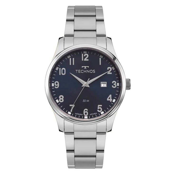 Relógio Technos Masculino Steel Prata