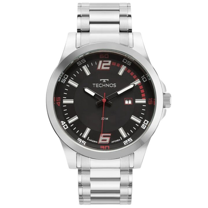Relógio Technos Masculino Racer Prata