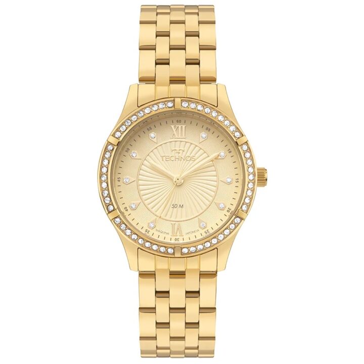 2036NCC/1X Relógio Technos Feminino Boutique Dourado