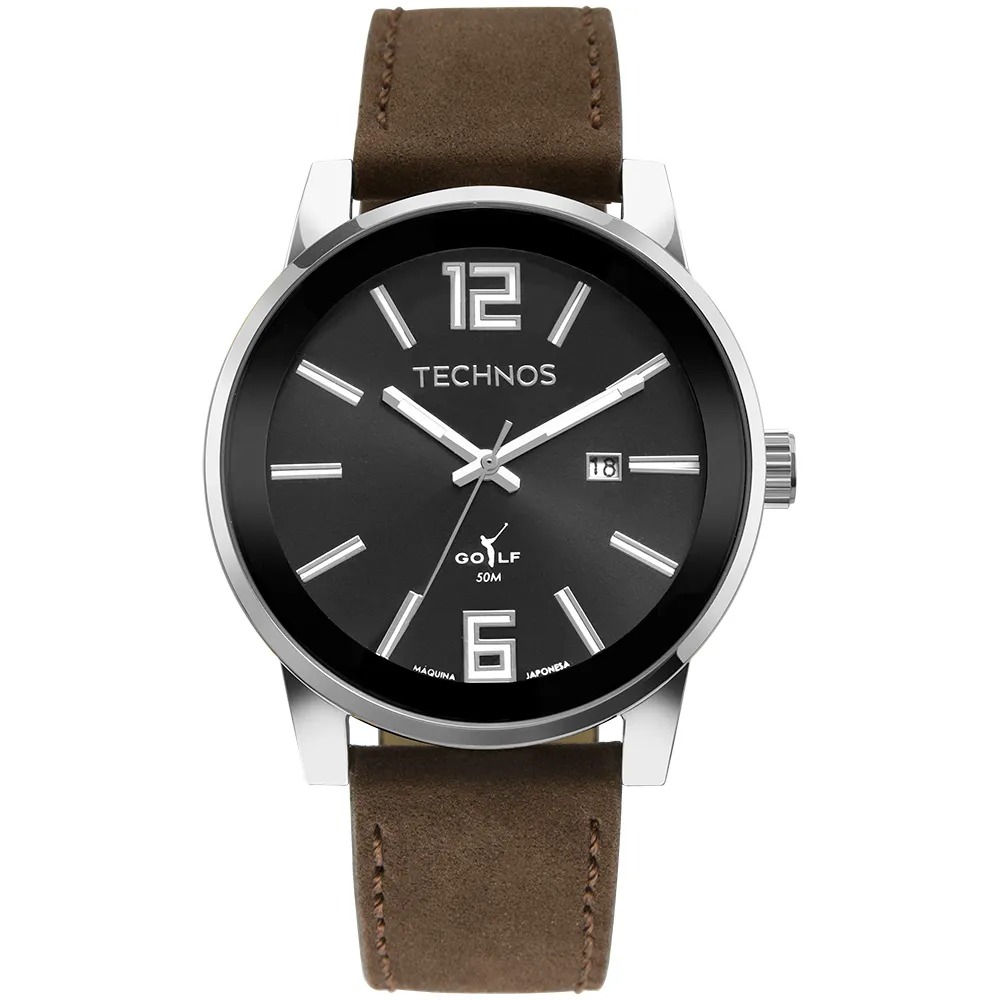 2115MXBS/0P Relógio Technos Masculino Golf Prata