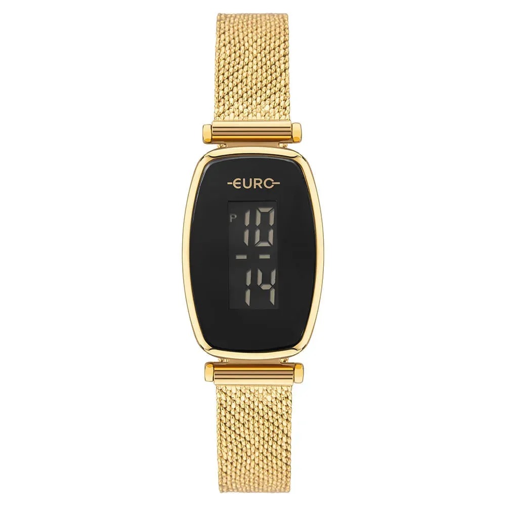 EUJHS43AAB/4D Relógio Euro Feminino Fashion Fit Glam Dourado